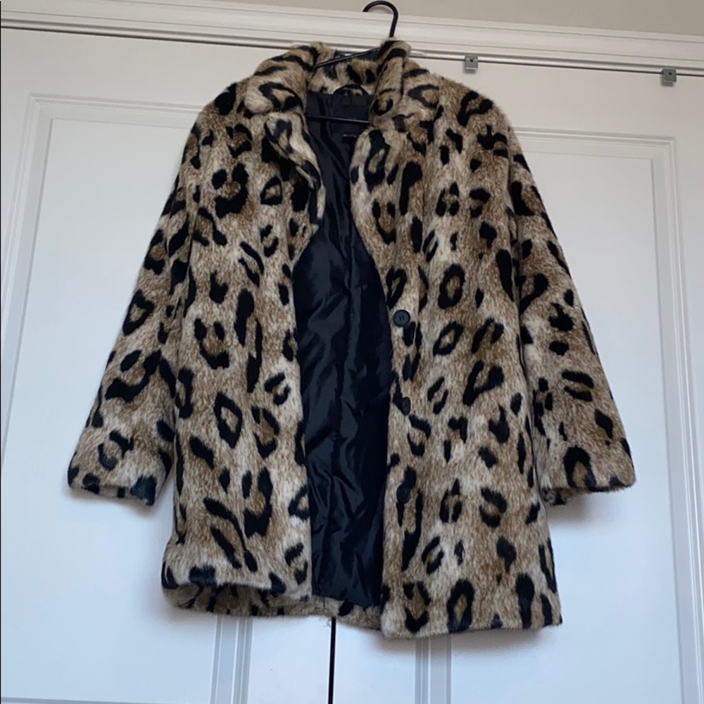 Cheetah print coat